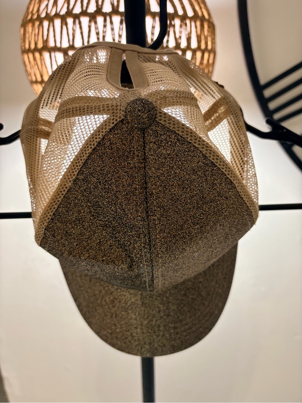 CC Boutique Brown Mesh Trucker Cap